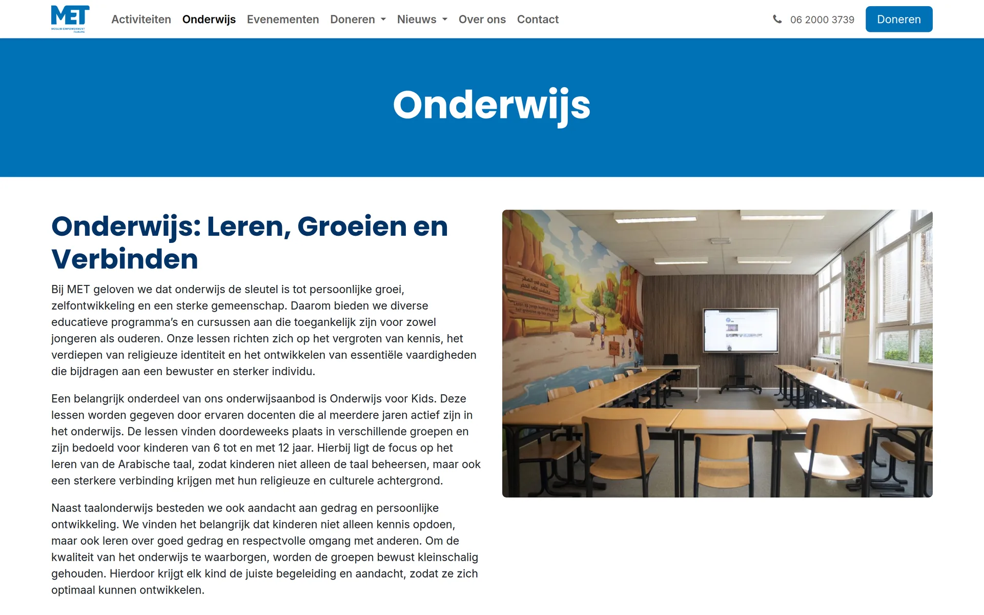 De pagina Onderwijs, my.metilburg.nl/onderwijs