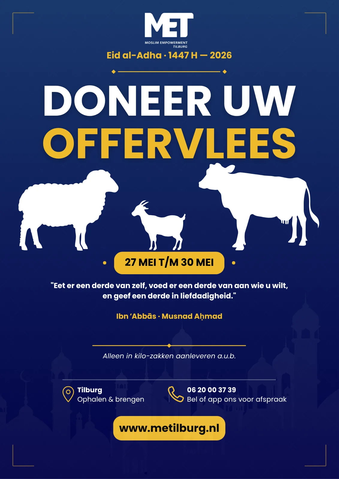 MET Tilburg: Poster Eid al-Adha