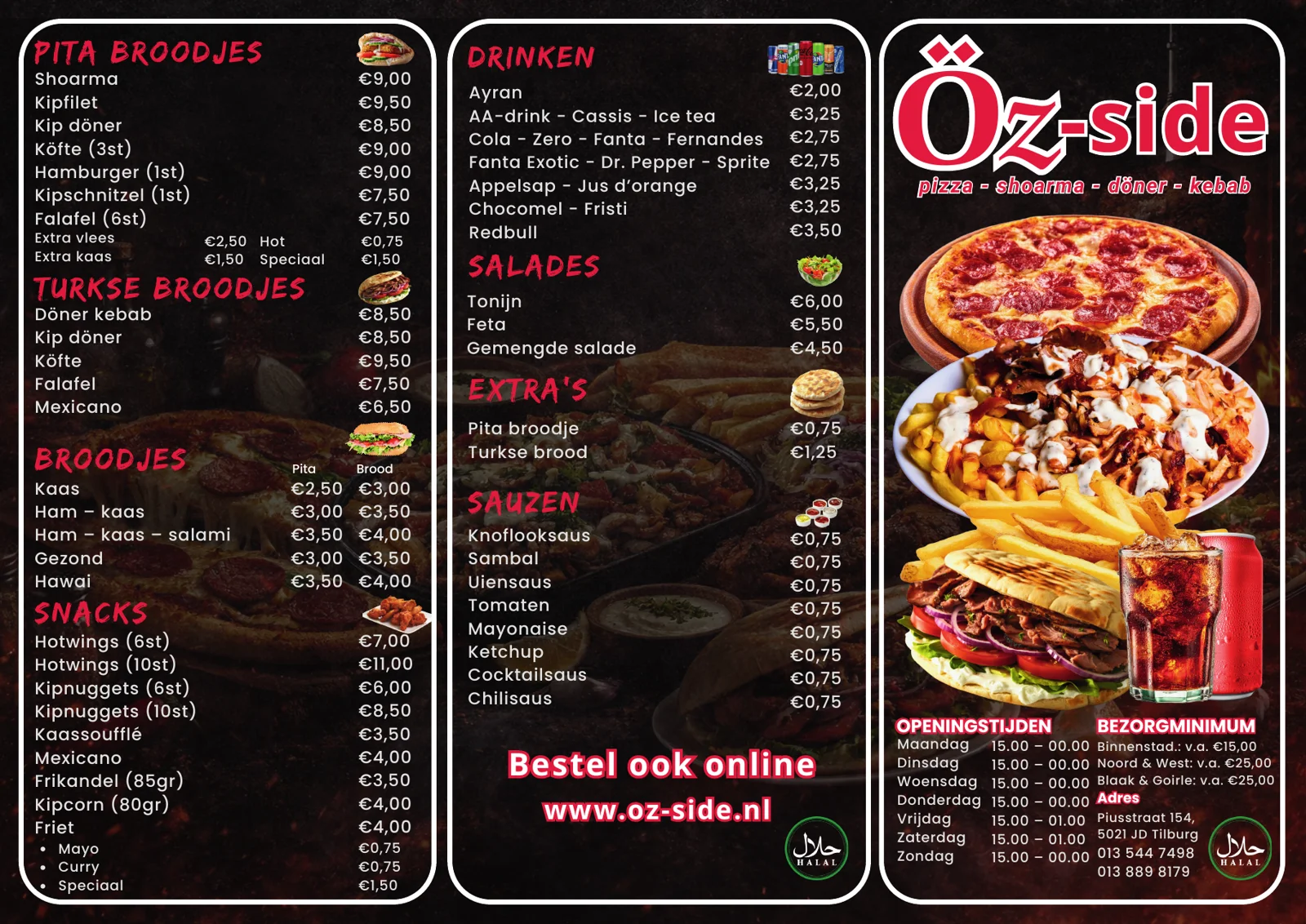 Özside: A3-menu